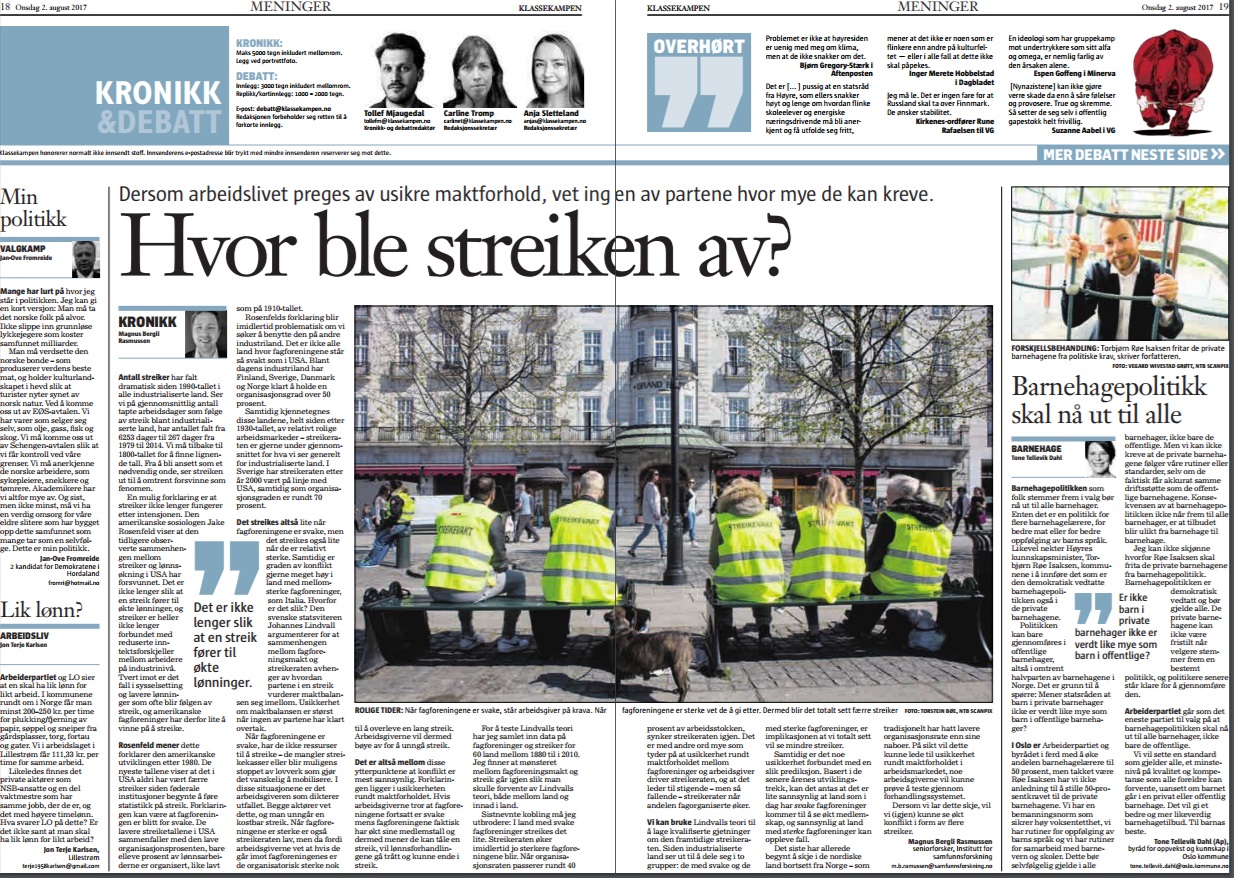 faksimile fra klassekampen
