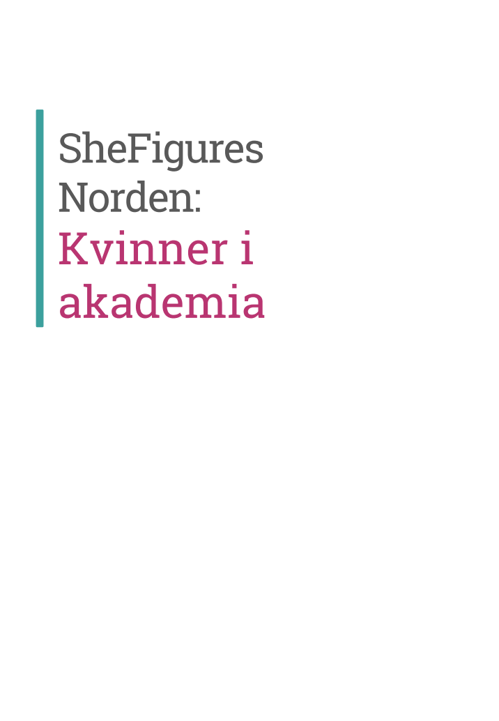 Brosjyre: SheFigures