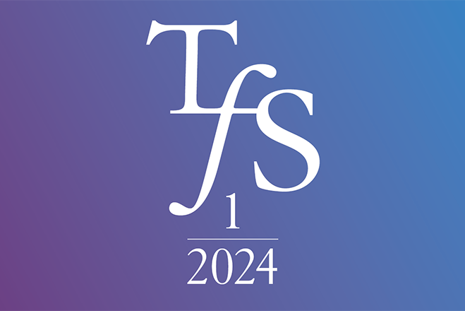 forside første nummer i 2024. tfs over 1 / 2024