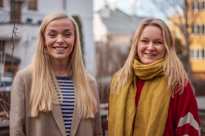 Bilde av Ruth Eva Jørgensen og Christine Bangum