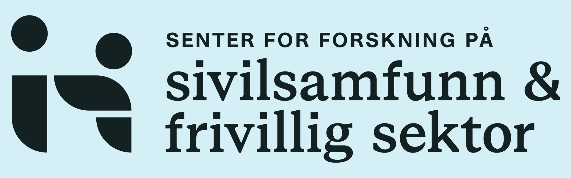 Logo: Senter for forskning på sivilsamfunn og frivillig sektor