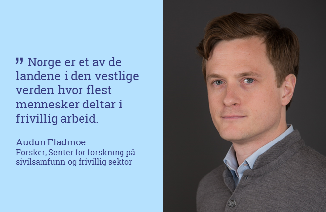 Bilde av Audun Fladmoe med sitat