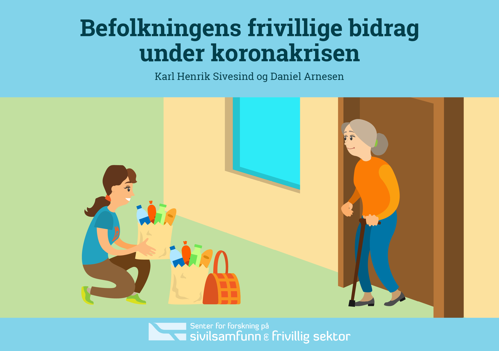 Brosjyre om befolkningens frivillige bidrag under koronakrisen