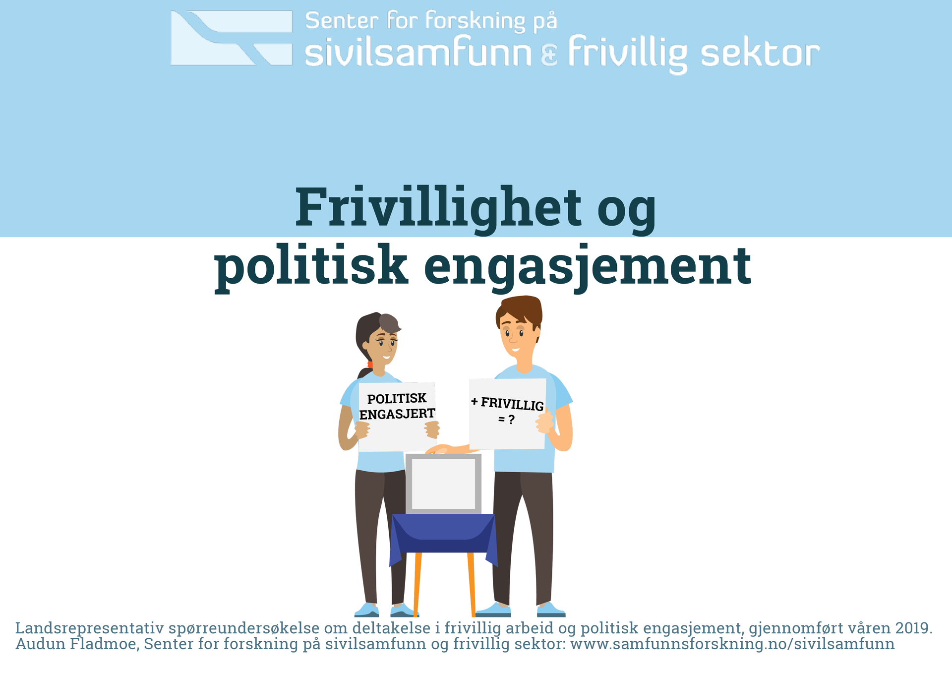 Brosjyre: Frivillighet og politisk engasjement